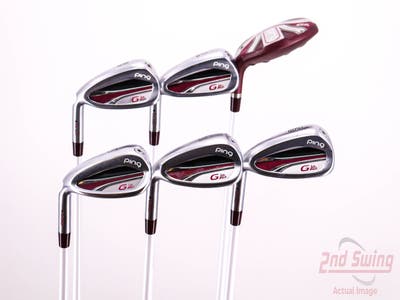 Ping G LE 2 Iron Set 6H 7-PW SW ULT 240 Lite Graphite Ladies Left Handed Black Dot 36.5in