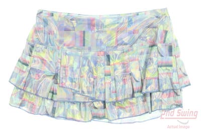 New Womens Lucky In Love Golf Skort Large L Multi MSRP $88