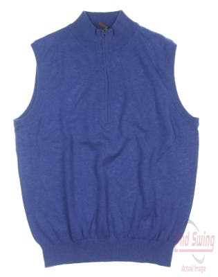 New Mens Turtleson Golf Sweater Vest Medium M Blue MSRP $125