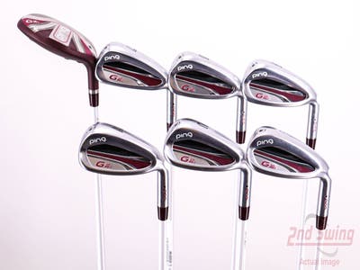 Ping G LE 2 Iron Set 6H 7-PW GW SW ULT 240 Lite Graphite Ladies Right Handed Black Dot 36.5in