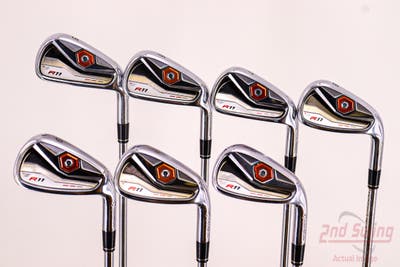 TaylorMade R11 Iron Set 5-PW AW FST KBS 90 Steel Regular Right Handed 38.25in