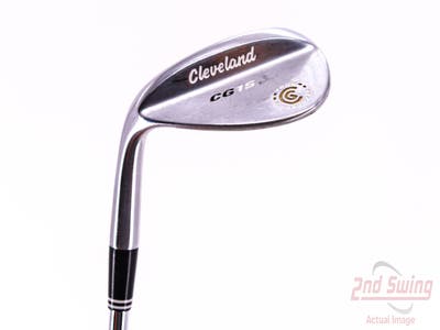 Cleveland CG15 Satin Chrome Wedge Lob LW 58° 12 Deg Bounce Cleveland Traction Wedge Steel Wedge Flex Left Handed 35.5in