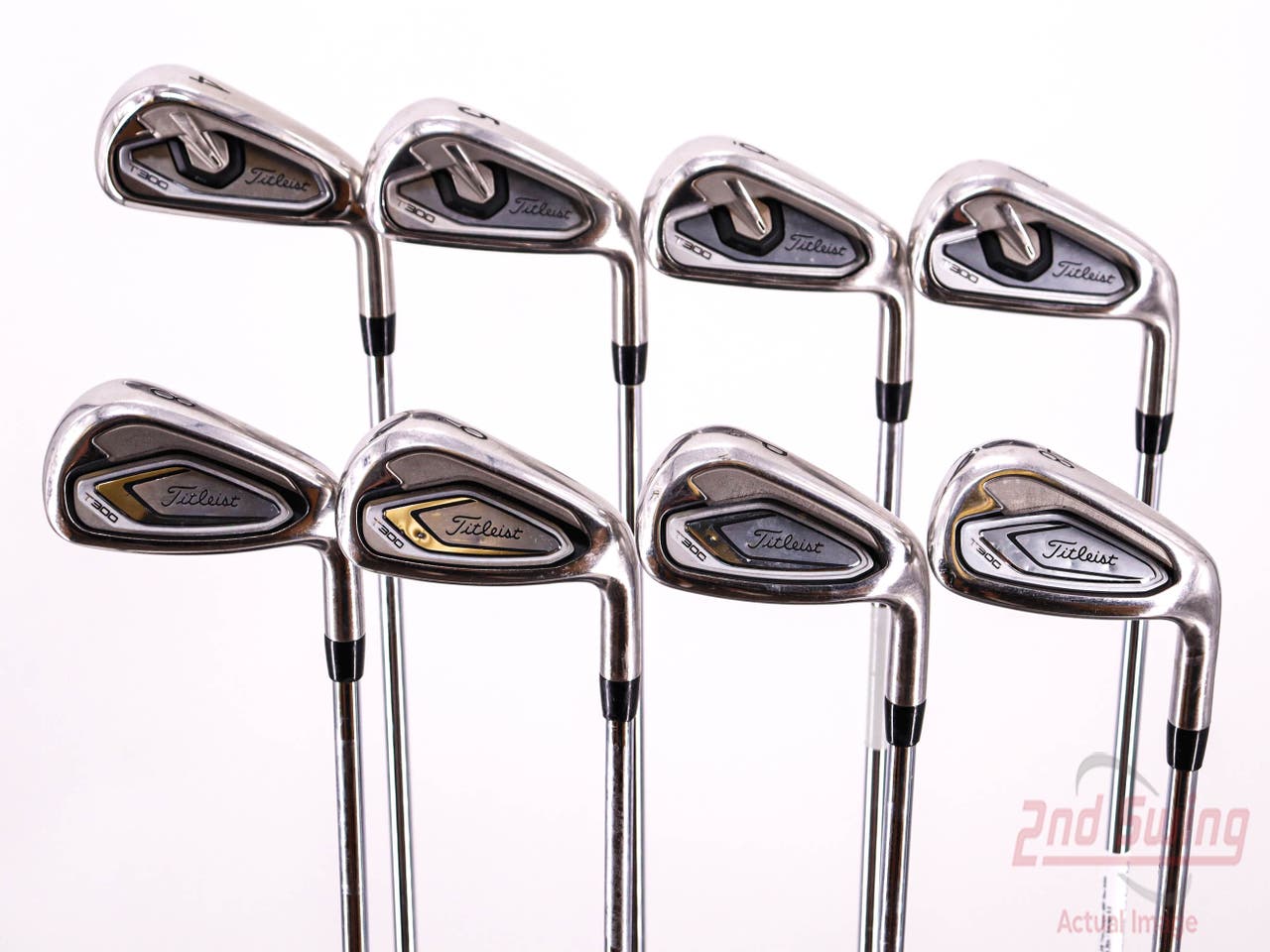 Titleist T300 Iron Set 4-PW AW True Temper AMT Red R300 Steel Regular Right Handed 38.25in