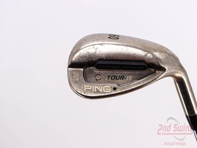 Ping Tour-W Brushed Silver Wedge Lob LW 60° 8 Deg Bounce Ping AWT Steel Stiff Right Handed Black Dot 35.0in