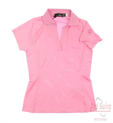 New W/ Logo Womens Ralph Lauren RLX Polo Small S Pink MSRP $115