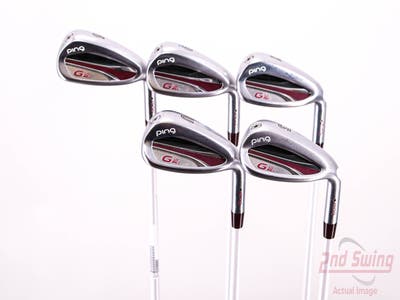 Ping G LE 2 Iron Set 8-PW GW SW ULT 240 Ultra Lite Graphite Ladies Right Handed Black Dot 36.0in