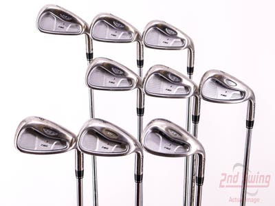 TaylorMade Rac OS 2005 Iron Set 3-PW SW Stock Steel Shaft Steel Regular Right Handed 38.0in