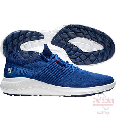 New Footjoy 2022 Flex XP Medium Blue/Blue/White 9.5 Mens Golf Shoe