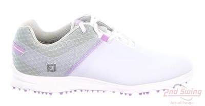 New Womens Golf Shoe Footjoy 2022 Pro SL Sport Medium 7.5 White/Purple MSRP $175 98146