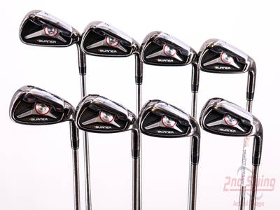 TaylorMade 2009 Burner Iron Set 4-PW AW TM Burner Superfast 85 Steel Stiff Right Handed 38.5in