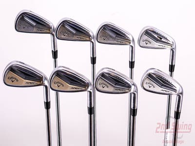 Callaway Apex Pro Iron Set 4-PW AW FST KBS Tour-V Steel Stiff Right Handed 38.25in