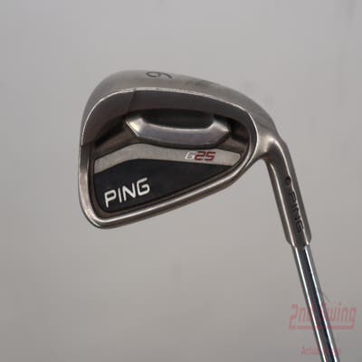 Ping G25 Single Iron 6 Iron Ping CFS Distance Steel Regular Right Handed Black Dot 37.25in