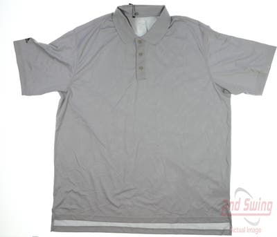 New Mens Adidas Polo XX-Large XXL Gray MSRP $80