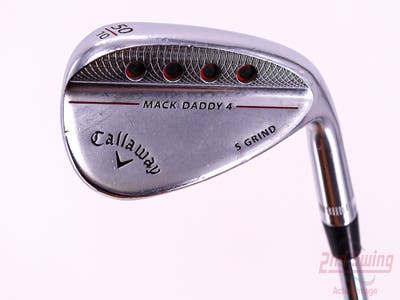 Callaway Mack Daddy 4 Chrome Wedge Gap GW 50° 10 Deg Bounce S Grind Dynamic Gold Tour Issue S200 Steel Stiff Right Handed 37.0in