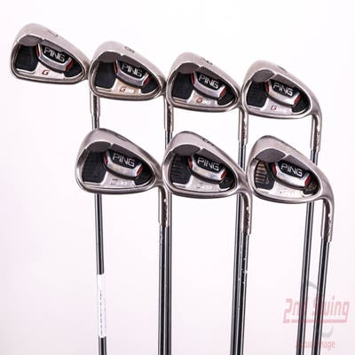 Ping G20 Iron Set 7-PW GW SW LW Accra I Series Graphite Regular Right Handed White Dot 37.25in