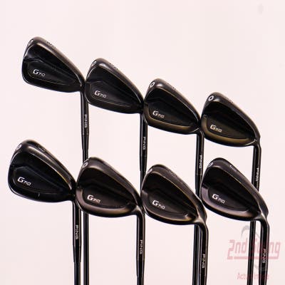 Ping G710 Iron Set 5-PW AW SW ALTA Distanza 40 Graphite Senior Right Handed Black Dot 38.5in