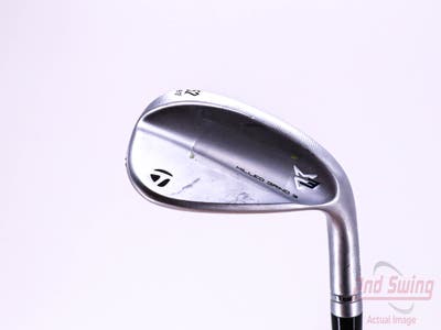 TaylorMade Milled Grind 3 Raw Chrome Wedge Gap GW 52° 12 Deg Bounce Stock Steel Shaft Steel Stiff Right Handed 35.25in