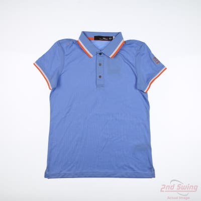 New W/ Logo Womens Ralph Lauren RLX Polo X-Small XS Blue MSRP $130