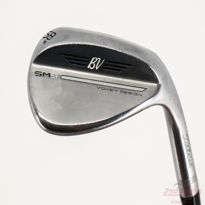 Titleist Vokey SM9 Tour Chrome Wedge Lob LW 58° 8 Deg Bounce M Grind Stock Steel Shaft Steel Wedge Flex Right Handed 35.75in
