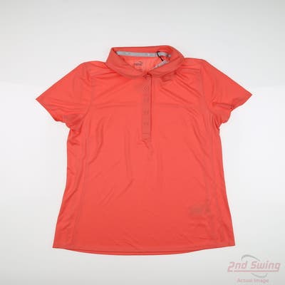 New Womens Puma Polo Small S Melon Punch MSRP $70