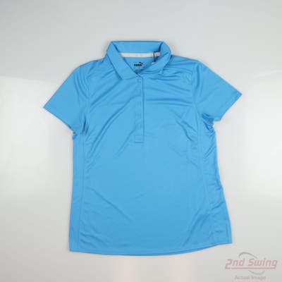 New Womens Puma Polo Small S Aqua Blue MSRP $70