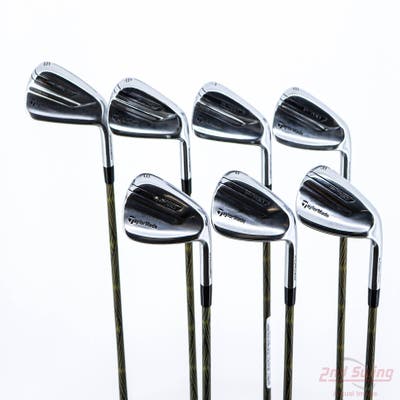 TaylorMade P-790 Iron Set 5-PW AW Paderson Kevlar Ballistic KG80 Graphite Stiff Right Handed STD