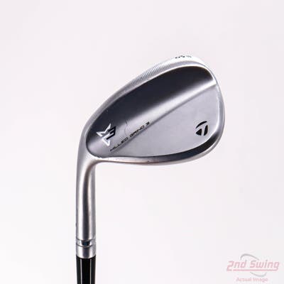 TaylorMade Milled Grind 3 Raw Chrome Wedge Sand SW 54° 11 Deg Bounce FST KBS Hi-Rev 2.0 Steel Wedge Flex Left Handed 35.5in