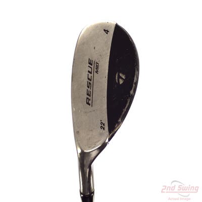 TaylorMade Rescue Mid Hybrid 4 Hybrid 22° Stock Steel Shaft Steel Regular Left Handed 39.75in