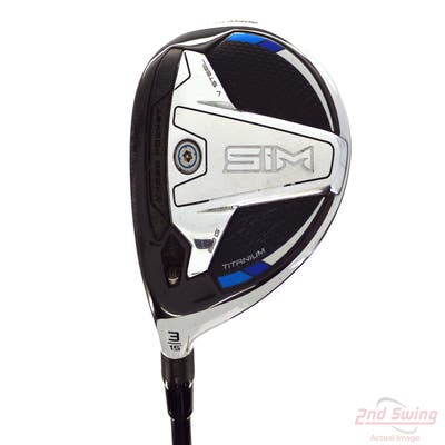 TaylorMade SIM Ti Fairway Wood 3 Wood 3W 15° Mitsubishi Tensei CK Pro White 60 Graphite Tour X-Stiff Left Handed 43.5in