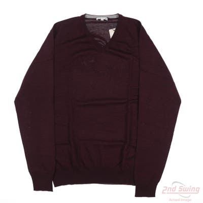 New Mens Peter Millar Sweater X-Large XL Maroon MSRP $140