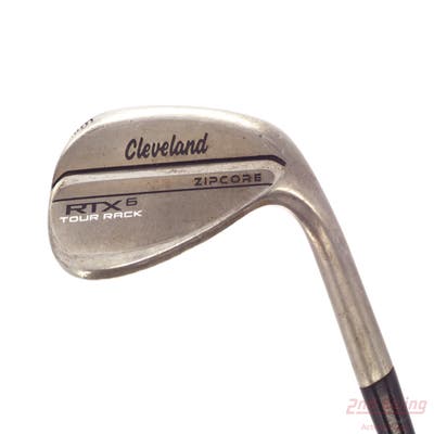 Cleveland RTX 6 ZipCore Tour Rack Raw Wedge Sand SW 56° 10 Deg Bounce Mid FST KBS C-Taper 130 Steel X-Stiff Right Handed 35.5in