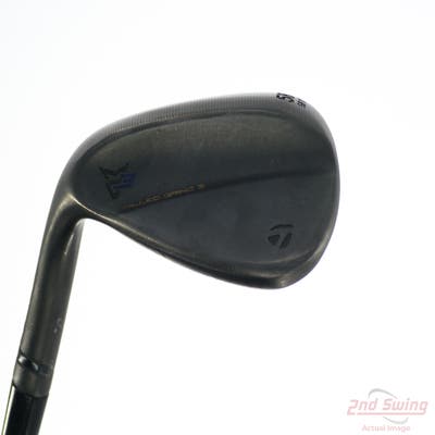 TaylorMade Milled Grind 3 Raw Black Wedge Lob LW 58° 11 Deg Bounce SB True Temper Dynamic Gold 120 Steel X-Stiff Left Handed 36.0in