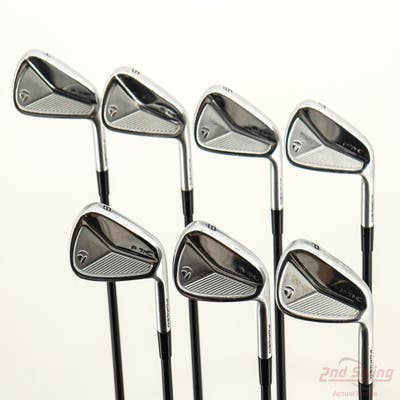 TaylorMade 2023 P7MC Iron Set 4-PW LA Golf L-Series 120 Graphite Stiff Right Handed +1"
