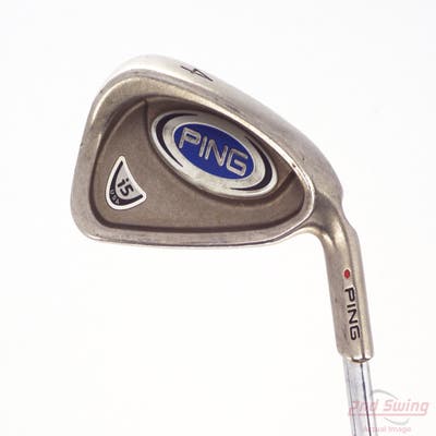 Ping i5 Single Iron 4 Iron Stock Steel Shaft Steel Stiff Right Handed Red dot 38.5in
