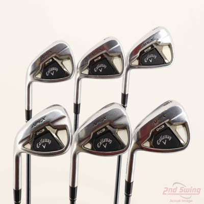 Callaway Apex DCB 21 Iron Set 6-PW AW UST Recoil Dart HB 75 IP Blue Graphite Regular Left Handed +1"