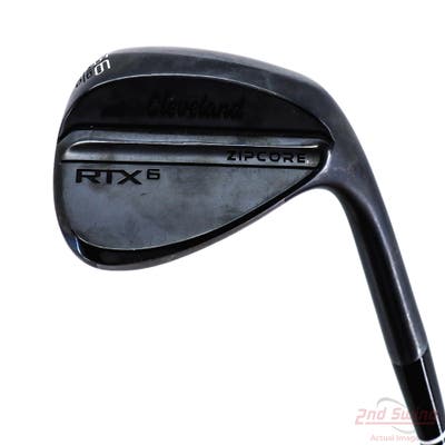 Cleveland RTX 6 ZipCore Black Satin Wedge Sand SW 56° 10 Deg Bounce Mid Dynamic Gold Spinner TI Steel Wedge Flex Right Handed 35.5in