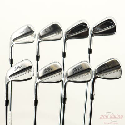 Titleist 2023 T100/T200 Combo Iron Set 4-PW AW True Temper AMT Tour White Steel Stiff Left Handed +1/4"
