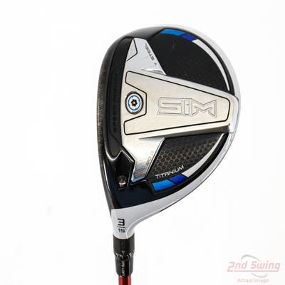 TaylorMade SIM Ti Fairway Wood 3 Wood 3W 15° Fujikura Ventus Red Velocore 7 Graphite Stiff Left Handed 43.0in