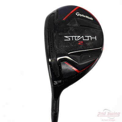 TaylorMade Stealth 2 Fairway Wood 3 Wood 3W 15° Aldila Rogue Elite Green 65 Graphite Regular Left Handed 43.5in