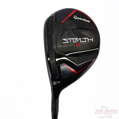 TaylorMade Stealth 2 Fairway Wood 3 Wood 3W 15° Aldila Rogue Elite Green 65 Graphite Regular Left Handed 43.5in