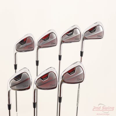 Mint Titleist 2021 T200 Iron Set 4-PW True Temper AMT Black S300 Steel Stiff Left Handed STD