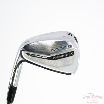 Cobra KING Forged Tec X Single Iron 5 Iron UST Mamiya Recoil ESX 460 F5 Graphite X-Stiff Left Handed 38.25in