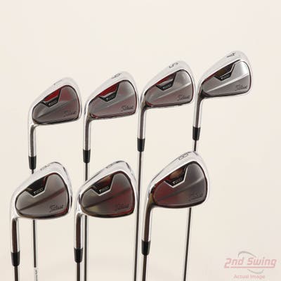Titleist 2021 T200 Iron Set 4-PW True Temper AMT Black S300 Steel Stiff Left Handed STD