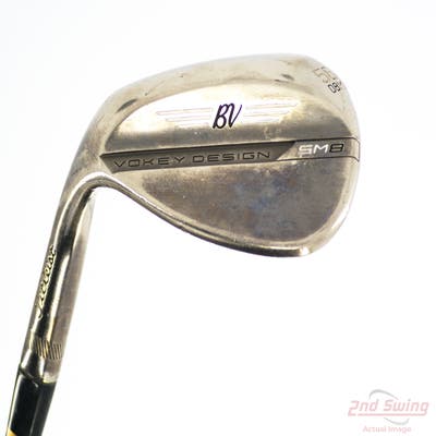 Titleist Vokey SM8 Brushed Steel Wedge Lob LW 58° 8 Deg Bounce M Grind Dynamic Gold Tour Issue S400 Steel Stiff Left Handed 35.5in