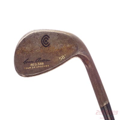 Cleveland 588 RTX Custom Raw Wedge Lob LW 58° True Temper Dynamic Gold S400 Steel Stiff Right Handed 35.0in