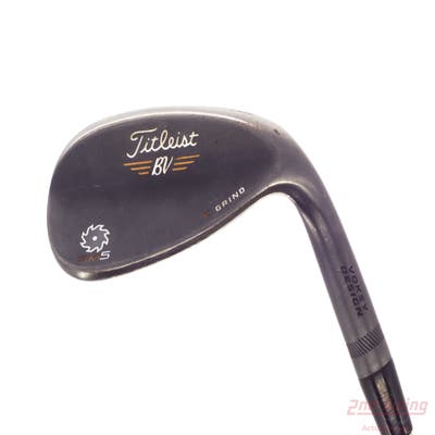 Titleist Vokey SM5 Raw Black Wedge Lob LW 58° 11 Deg Bounce K Grind True Temper Dynamic Gold X100 Steel X-Stiff Right Handed 35.0in