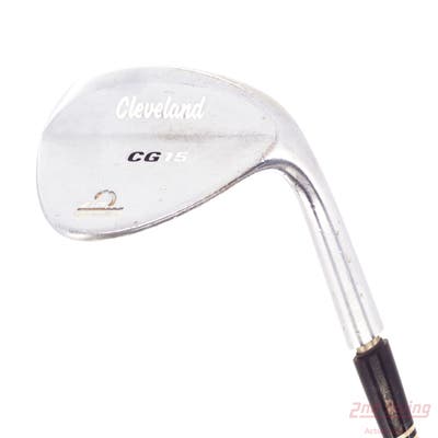 Cleveland CG15 Satin Chrome Wedge Sand SW 56° 14 Deg Bounce Stock Steel Shaft Steel Wedge Flex Right Handed 35.5in