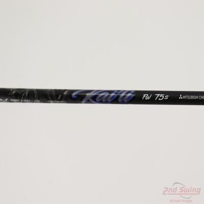 Used W/ TaylorMade RH Adapter Mitsubishi Rayon Kai'li Blue DarkWave 75 Fairway Shaft Stiff 41.25in