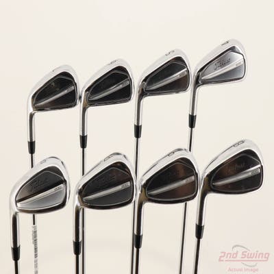 Titleist 2023 T200 Iron Set 4-PW AW True Temper Dynamic Gold Mid 100 R300 Steel Regular Left Handed +1/2"