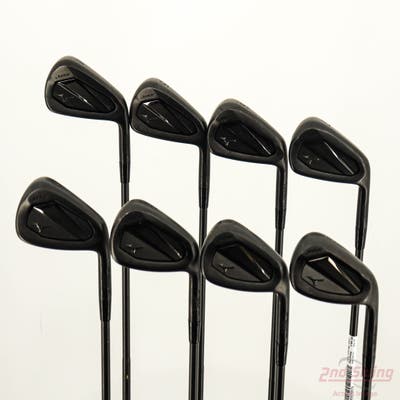 Mizuno JPX 925 Forged Black Iron Set 4-PW AW Dynamic Gold Mid 115 TI S400 Gun Metal Steel Stiff Right Handed +1/4"